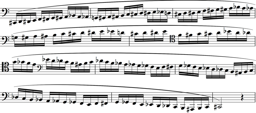 chromatic scale excerpt